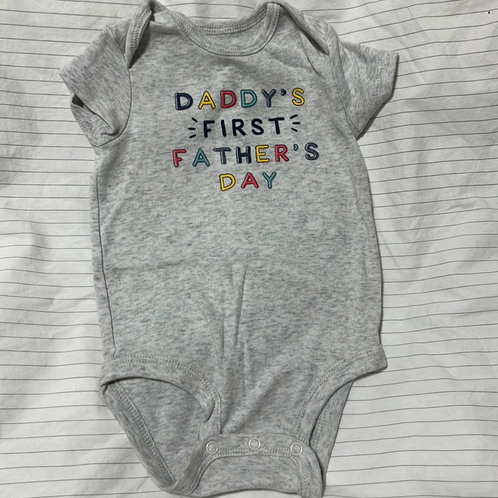 Carters daddy’s first Father’s Day onesie